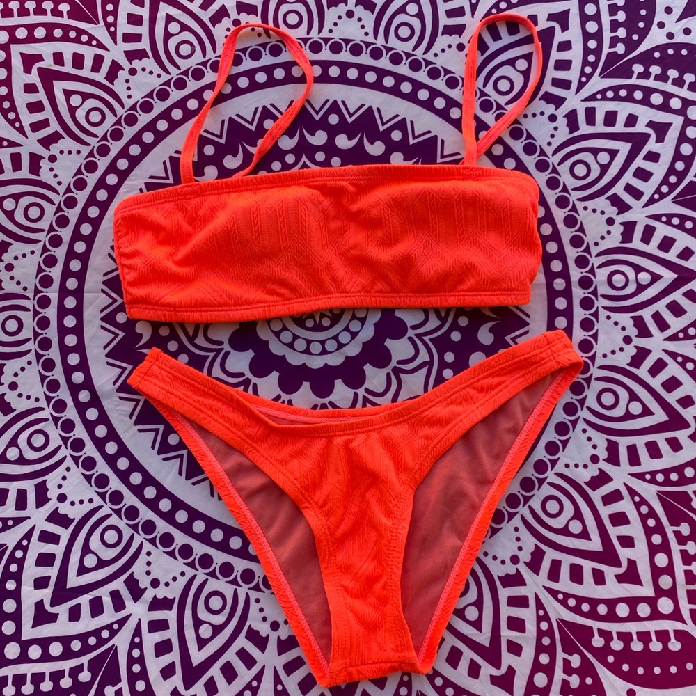 Bright Orange Bikini Set